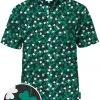 Tipsy Elves Men's Clover Confetti Button Down Shirt
