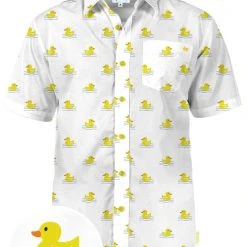 Tipsy Elves Spring Men's Dapper Ducky Hawaiian Shirt