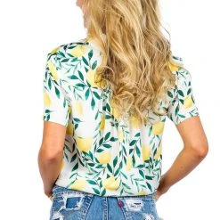 Tipsy Elves Spring Women's Laidback Lemon Hawaiian Shirt