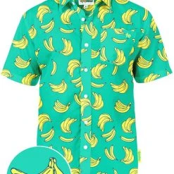 Tipsy Elves Men's Havana Banana Hawaiian Shirt