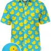Tipsy Elves Men's Rubber Ducky Hawaiian Shirt
