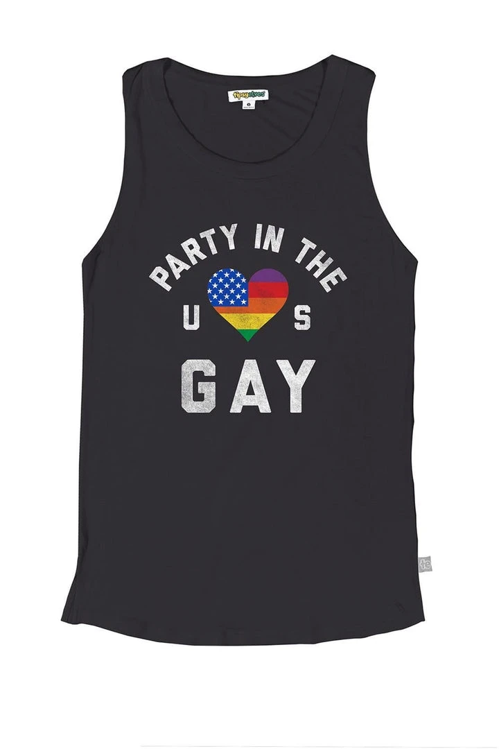 Tipsy Elves Party In The US Gay Tank Top - Women's Cut 3 Tipsy Elves Party In The US Gay Tank Top - Women's Cut