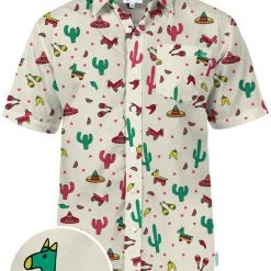 Tipsy Elves Men's Cantina Captain Hawaiian Shirt