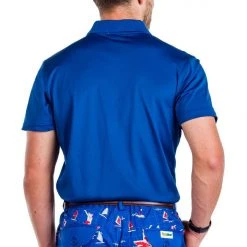 Tipsy Elves Men's Navy Golf Polo