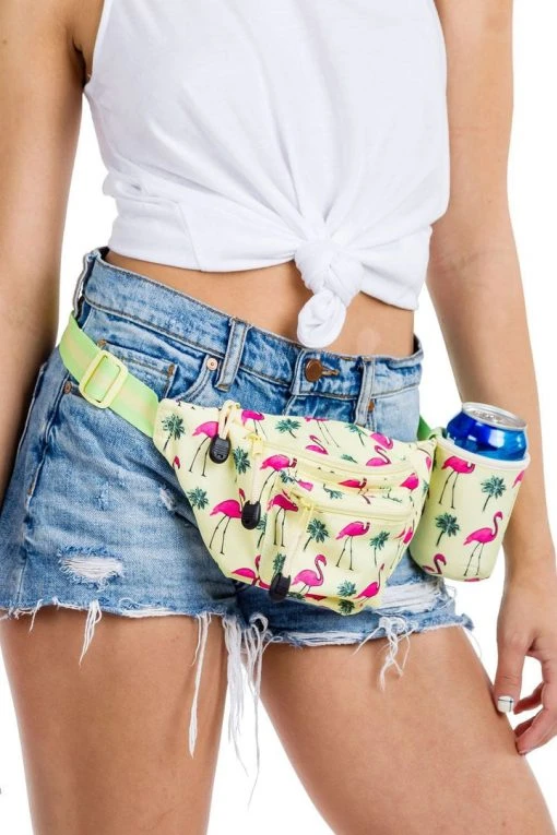 Tipsy Elves Feisty Flamingo Fanny Pack