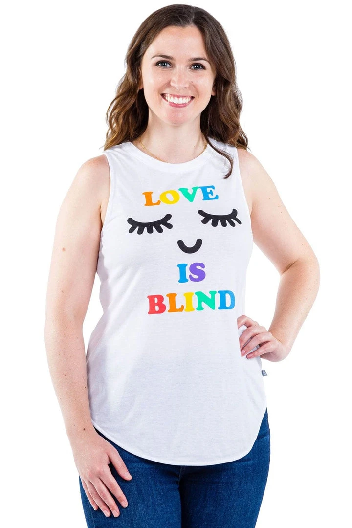 Tipsy Elves Love Is Blind Tank Top - Women's Cut 4 Tipsy Elves Love Is Blind Tank Top - Women's Cut