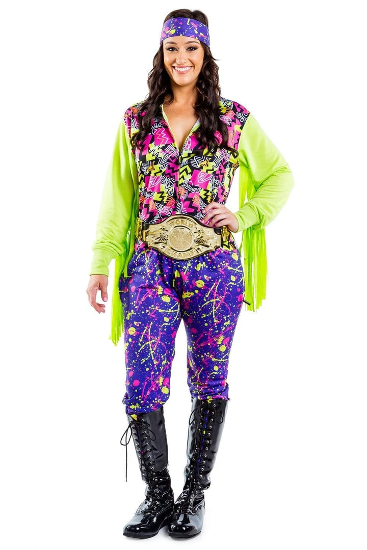 Tipsy Elves Women's Macho Wrestler Costume 3 Tipsy Elves Women's Macho Wrestler Costume