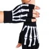 Tipsy Elves Holidays & Occasions Fingerless Skeleton Gloves