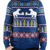 Tipsy Elves Men's Polar Bear Party Ugly Christmas Sweater 2 Tipsy Elves Men's Polar Bear Party Ugly Christmas Sweater
