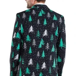 Tipsy Elves Men Forest Flex Blazer With Tie