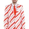 Tipsy Elves Men Candy Cane Crusher Blazer With Tie