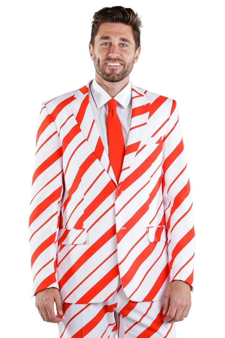 Tipsy Elves Men Candy Cane Crusher Blazer With Tie 3 Tipsy Elves Men Candy Cane Crusher Blazer With Tie