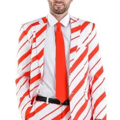 Tipsy Elves Men Candy Cane Crusher Blazer With Tie 11 Tipsy Elves Men Candy Cane Crusher Blazer With Tie