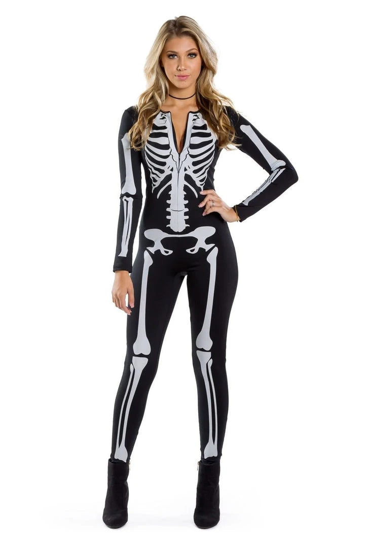 Tipsy Elves Skeleton Bodysuit Costume 4 Tipsy Elves Skeleton Bodysuit Costume