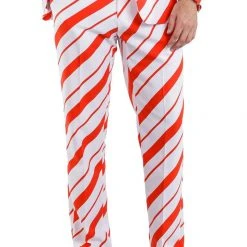 Tipsy Elves Men's Candy Cane Crusher Suit Pants