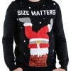 Tipsy Elves Men's Size Matters Ugly Christmas Sweater