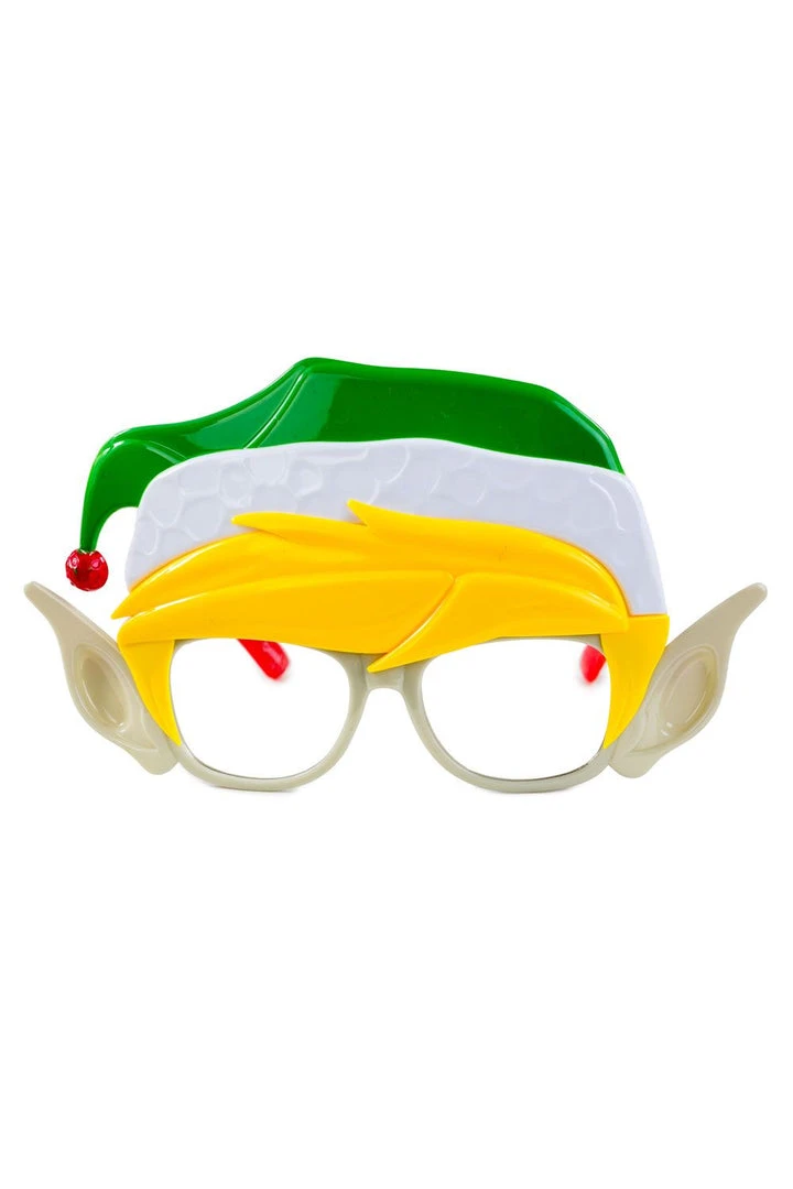 Tipsy Elves Holidays & Occasions Clear Lens Elf Sun-Staches 3 Tipsy Elves Holidays & Occasions Clear Lens Elf Sun-Staches