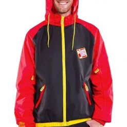 Tipsy Elves Men's Slim Jim Red And Black Jacket