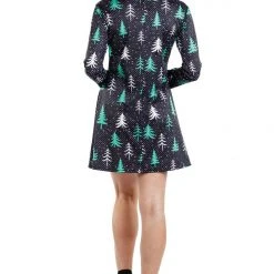 Tipsy Elves Women's Tree Long Sleeve Dress