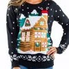 Tipsy Elves Women's Light Show Light Up Ugly Christmas Sweater