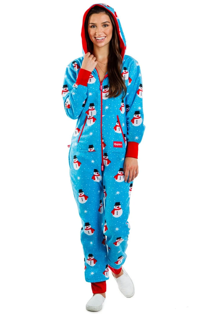 Tipsy Elves Women's Snowman Is An Island Jumpsuit 3 Tipsy Elves Women's Snowman Is An Island Jumpsuit