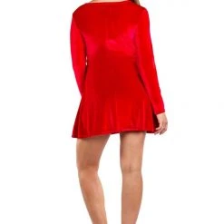 Tipsy Elves Women's Christmas Red Velvet Dress