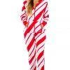 Tipsy Elves Women's Candy Cane Jumpsuit