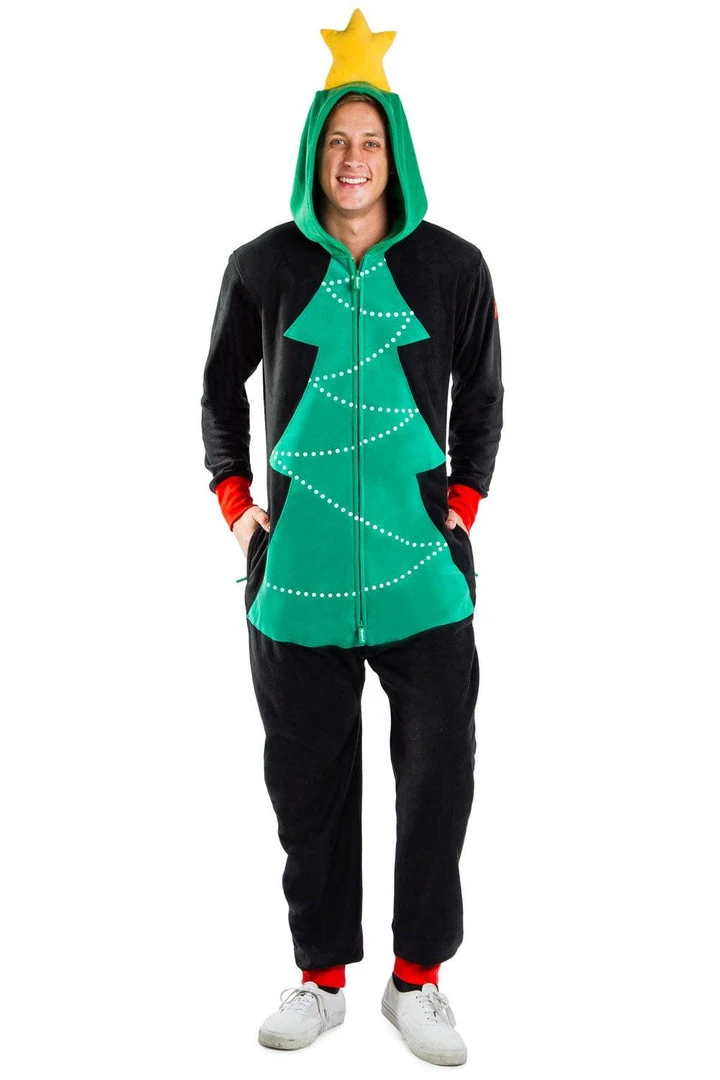 Tipsy Elves Men's Christmas Tree Toss Game Jumpsuit 5 Tipsy Elves Men's Christmas Tree Toss Game Jumpsuit