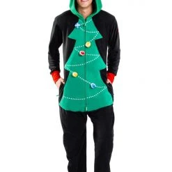 Tipsy Elves Men's Christmas Tree Toss Game Jumpsuit 15 Tipsy Elves Men's Christmas Tree Toss Game Jumpsuit