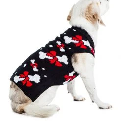 Tipsy Elves Holidays & Occasions Bow Bones Dog Sweater 7 Tipsy Elves Holidays & Occasions Bow Bones Dog Sweater