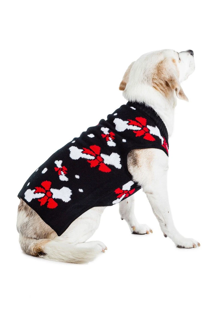 Tipsy Elves Holidays & Occasions Bow Bones Dog Sweater 5 Tipsy Elves Holidays & Occasions Bow Bones Dog Sweater