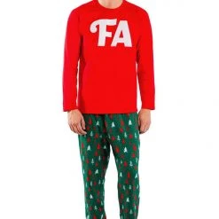 Tipsy Elves Men's Fa La La Pajama Set (Fa)