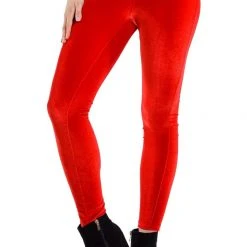 Tipsy Elves Red Velvet Leggings