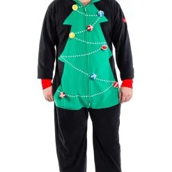 Tipsy Elves Men's Christmas Tree Toss Game Jumpsuit 16 Tipsy Elves Men's Christmas Tree Toss Game Jumpsuit