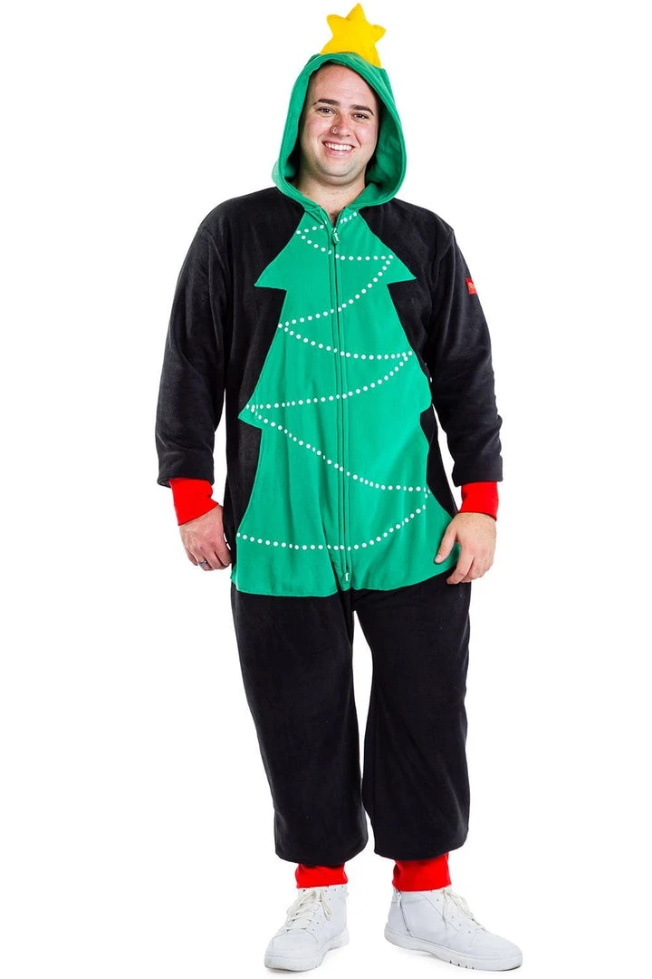 Tipsy Elves Men's Christmas Tree Toss Game Jumpsuit 10 Tipsy Elves Men's Christmas Tree Toss Game Jumpsuit
