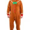 Tipsy Elves Men's Gingerbread Man Jumpsuit