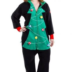 Tipsy Elves Women's Christmas Tree Toss Game Jumpsuit