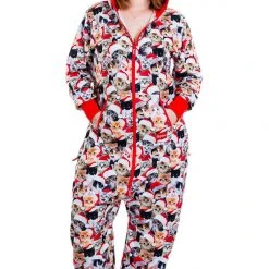 Tipsy Elves Women's Meowy Catmus Plus Size Jumpsuit