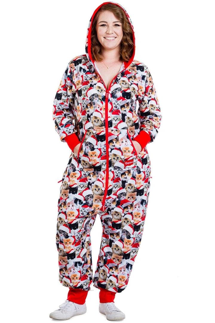 Tipsy Elves Women's Meowy Catmus Plus Size Jumpsuit 3 Tipsy Elves Women's Meowy Catmus Plus Size Jumpsuit