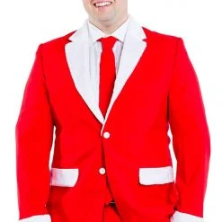 Tipsy Elves Men Furry Santa Blazer With Tie
