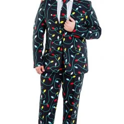 Tipsy Elves Tangle Wrangler Big And Tall Blazer W/ Tie Men