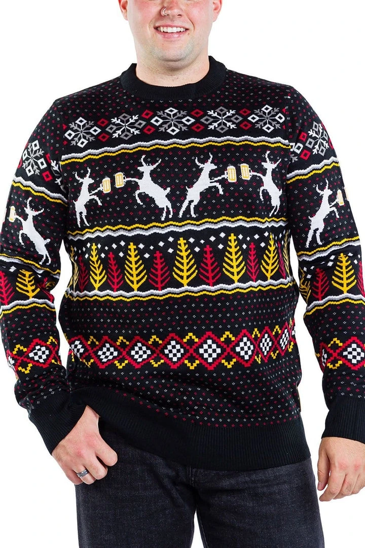Tipsy Elves Men's Caribrew Ugly Christmas Sweater 6 Tipsy Elves Men's Caribrew Ugly Christmas Sweater