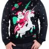 Tipsy Elves Men's Santa Unicorn Big And Tall Ugly Christmas Sweater 2 Tipsy Elves Men's Santa Unicorn Big And Tall Ugly Christmas Sweater