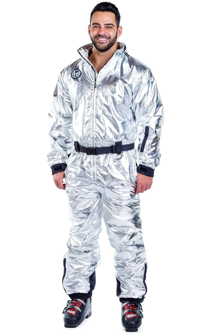 Tipsy Elves Men's Silver Bullet Ski Suit Holidays & Occasions 3 Tipsy Elves Men's Silver Bullet Ski Suit Holidays & Occasions