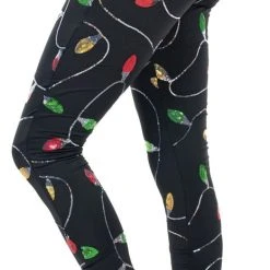 Tipsy Elves Women Christmas Lights Leggings