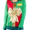 Tipsy Elves Women's Christmas Present Ugly Christmas Sweater