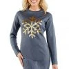 Tipsy Elves Women's Sequined Snowflake Sweater Dress 1 Tipsy Elves Women's Sequined Snowflake Sweater Dress