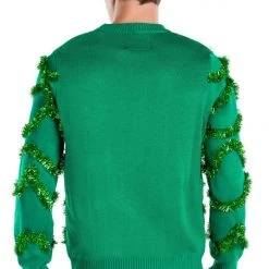 Tipsy Elves Men's Gaudy Garland Ugly Christmas Sweater 10 Tipsy Elves Men's Gaudy Garland Ugly Christmas Sweater