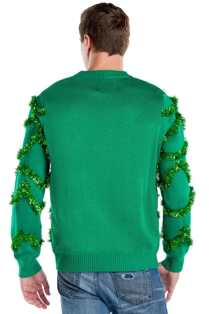 Tipsy Elves Men's Gaudy Garland Ugly Christmas Sweater 6 Tipsy Elves Men's Gaudy Garland Ugly Christmas Sweater