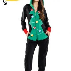Tipsy Elves Women's Christmas Tree Toss Game Jumpsuit